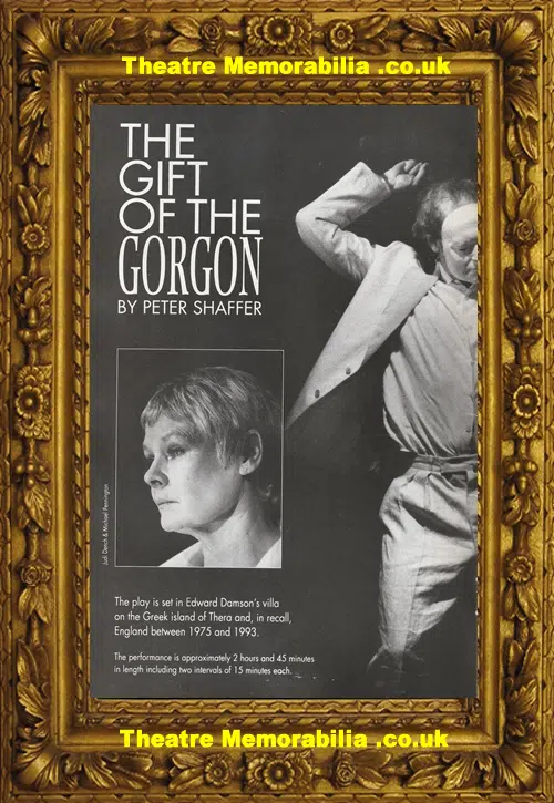 London Wyndham's Theatre The Gift Of The Gorgon 1993 Judi Dench