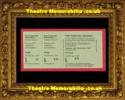 Manchester Free Trade Hall Barbara Dickson Concert Ticket 1980