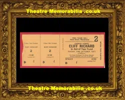 Manchester Free Trade Hall Cliff Richard Concert Ticket 1977