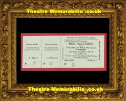 Manchester Free Trade Hall Rick Wakeman Concert Ticket 1976