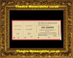 Manchester Free Trade Hall Roy Harper Concert Ticket 1977