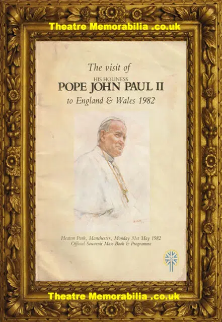 Manchester Heaton Park Pope John Paul Papal Visit Programme 1982