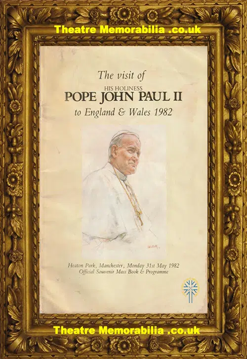 Manchester Heaton Park Pope John Paul Papal Visit Programme 1982