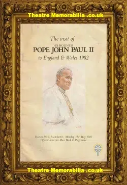 Manchester Heaton Park Pope John Paul Papal Visit Programme 1982