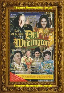 Mansfield Palace Theatre Cinderella Panto Flyer Signed Meagher