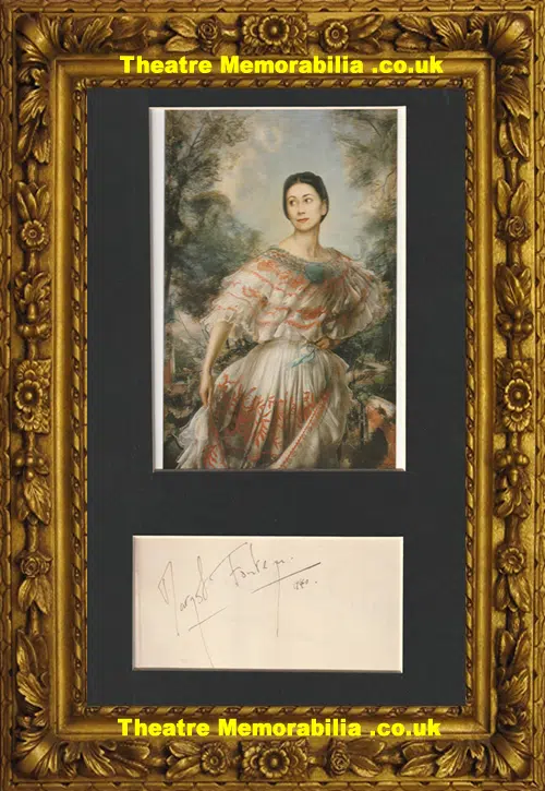 Margot Fonteyn Autograph Autographed Signed - Ballet