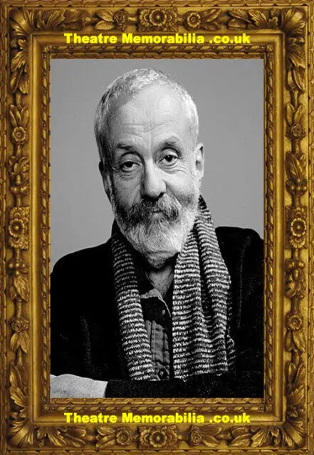 Mike Leigh Autograph Signed Film Director Doodle Picture