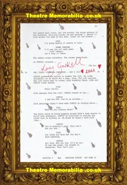 Misfits Lucy Gaskell Autograph Lola Signed Script Page