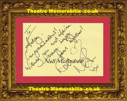 Nell McAndrew Autograph Signed – English Glamour Model