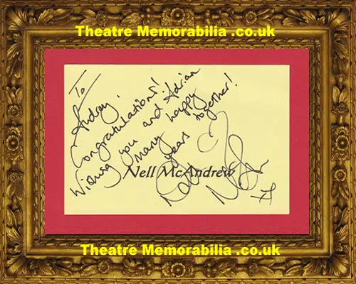 Nell McAndrew Autograph Signed - English Glamour Model