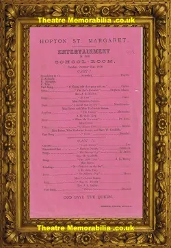 Norfolk Hopton St Margaret Music Concert – 1878