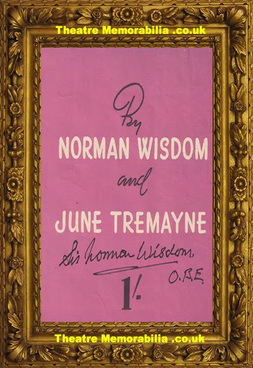 Norman Wisdom Autograph Signed Sheet Music - Don't Laugh At Me