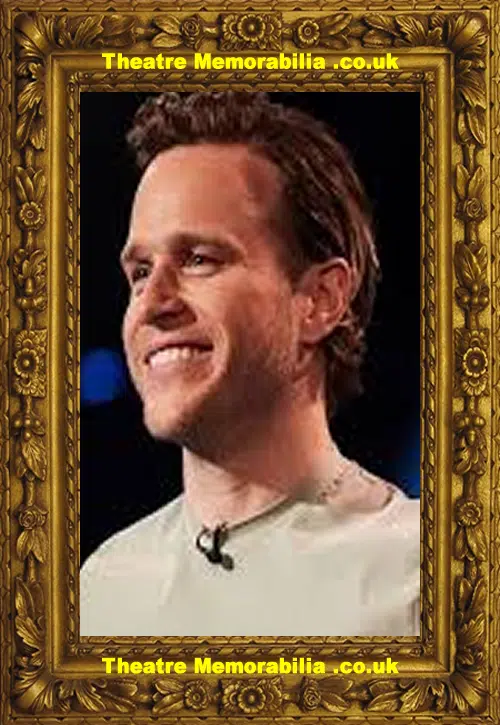 Olly Murs Autograph Signed Card Pop Singer Presenter