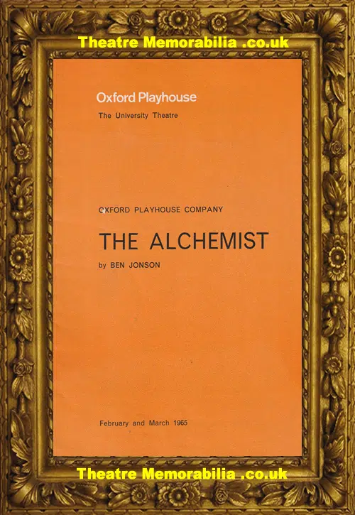 Oxford Playhouse Theatre - The Alchemist - 1965 - Judi Dench
