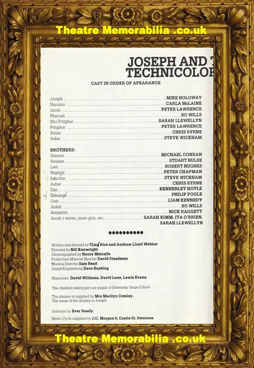 Reading Hexagon Theatre - Joseph Amazing Technicolor - 1985