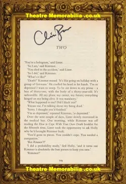 Red Dwarf Chris Barrie Arnold Rimmer Autograph Signed Book Page
