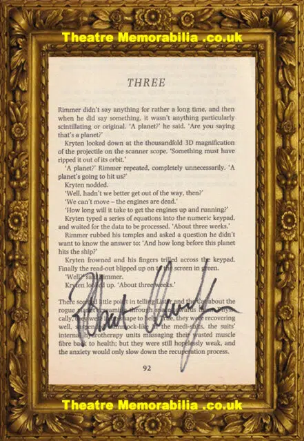 Red Dwarf Robert Llewellyn Kryten 2nd Autograph Signed Book Page