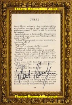 Red Dwarf Robert Llewellyn Kryten 2nd Autograph Signed Book Page