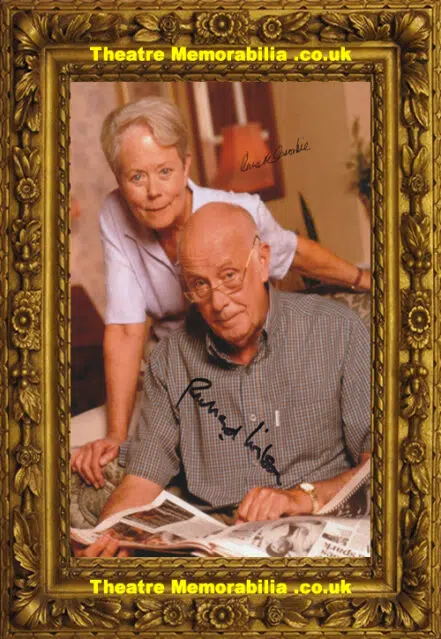 Richard Wilson + Annette Crosbie Autograph Signed Picture One Foot Grave