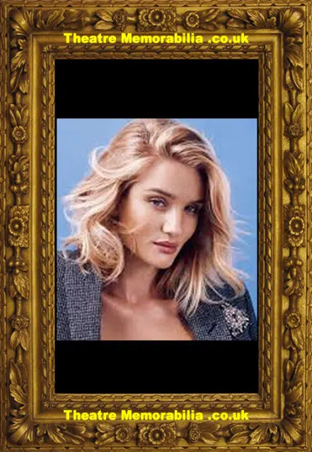 Rosie Huntington Whiteley British Model Autograph Signed Card
