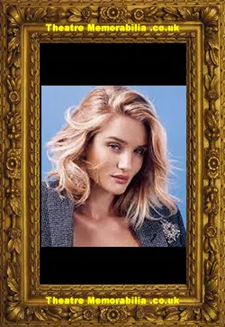 Rosie Huntington Whiteley British Model Autograph Signed Card