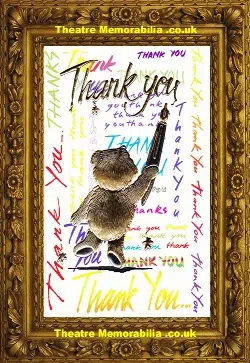 Roy Barraclough Signed Autograph Thanks Card Death Of A Salesman