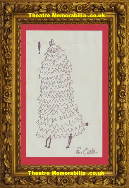Roy Castle Autograph Signed Doodle – Drawing – Sketch – Art