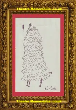 Roy Castle Autograph Signed Doodle – Drawing – Sketch – Art