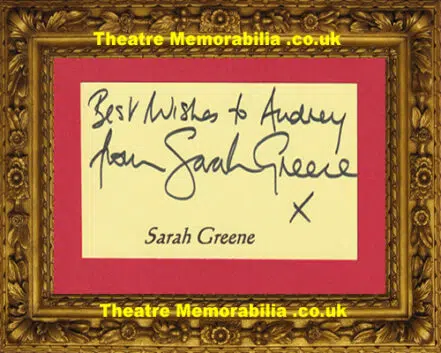 Sarah Greene Autograph Signed – Blue Peter