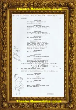 Sarah Jane Adventures Pam Tait Costume Autograph Signed Script A