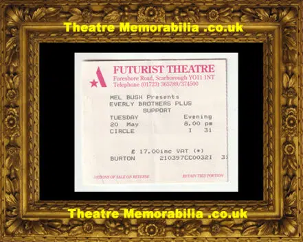 Scarborough Futurist Theatre – Everly Brothers – Ticket