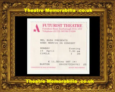 Scarborough Futurist Theatre – Hank Marvin – Ticket