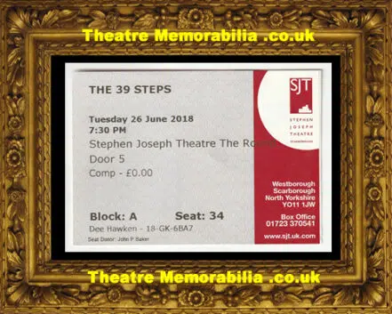 Scarborough Stephen Joseph Theatre – The 39 Steps – 2018 Ticket