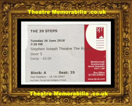 Scarborough Stephen Joseph Theatre – The 39 Steps – 2018 Ticket