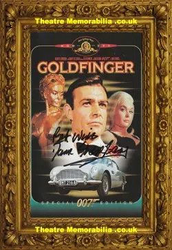 Shirley Bassey Autograph Signed DVD James Bond Goldfinger