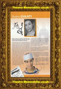 Shobna Gulati Autograph Signed Picture Sunita Coronation Street