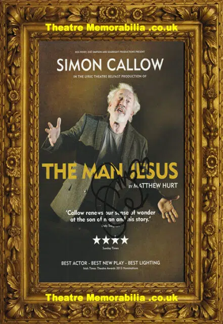 Simon Callow Autograph Signed Theatre Flyer Leaflet