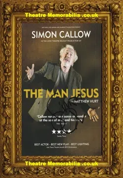 Simon Callow Autographed Signed Theatre Flyer Leaflet Man Jesus