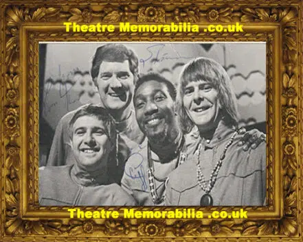 Spinners Band Autograph Signed Picture Singers 1970s
