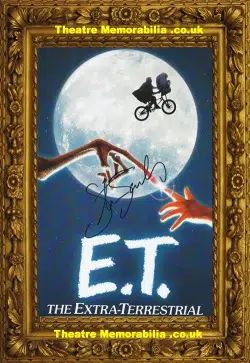 Steven Spielberg ET Film Autographed Picture Poster SIGNED