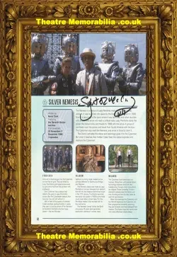 Sylvester McCoy Autograph Signed Sheet – The Doctor Who