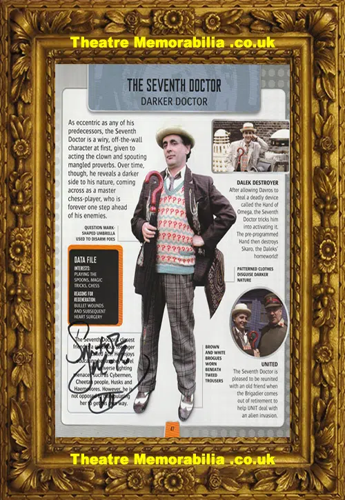 Sylvester McCoy Autographed Signed Sheet - The Doctor Who