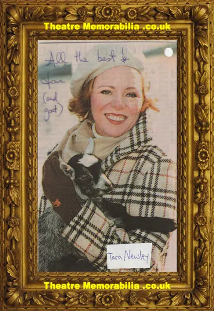 Tara Newley Autograph Signed Picture Banksy’s Coming For Dinner