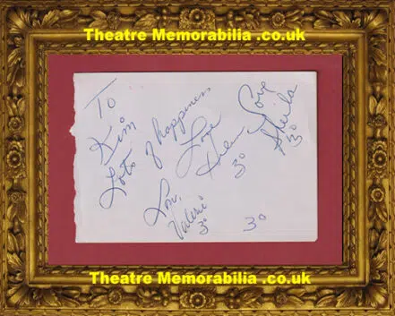 The Three Degrees – Autographs Signed 1970’s