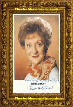 Thelma Barlow Autograph Signed Picture Mavis Riley Coronation St