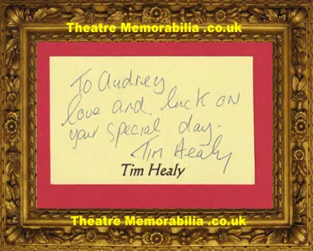 Tim Healy Autograph Signed – Auf Wiedersehen Pet