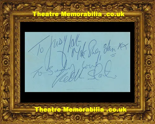 Tom Jones Autograph Signed Sheet - Welsh Singer 1960s
