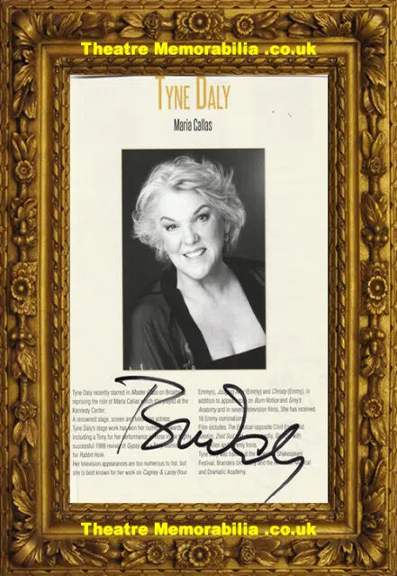 Tyne Daly + Gerard Carey + Cohen plus Autograph Signed Picture