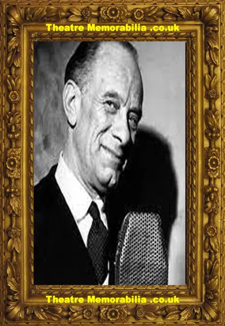 Vic Oliver Autograph Signed Card British Comedian + Churchill