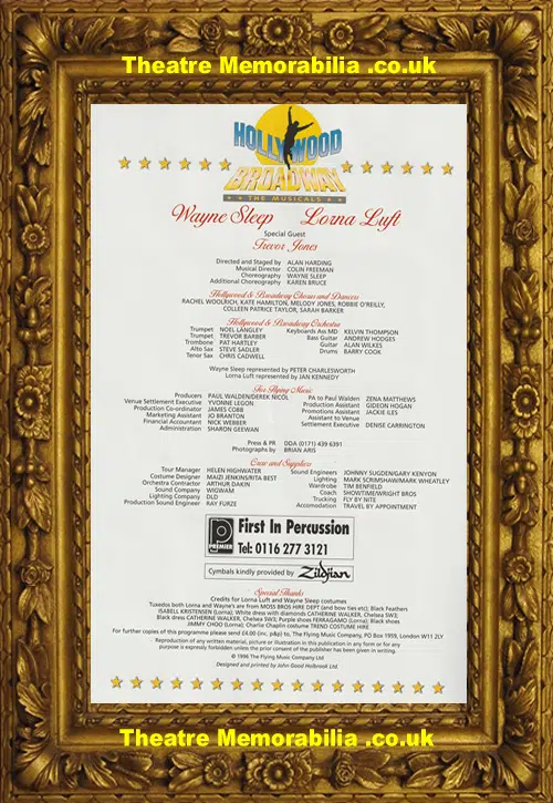 Wayne Sleep - Hollywood Broadway - The Musicals - 1996